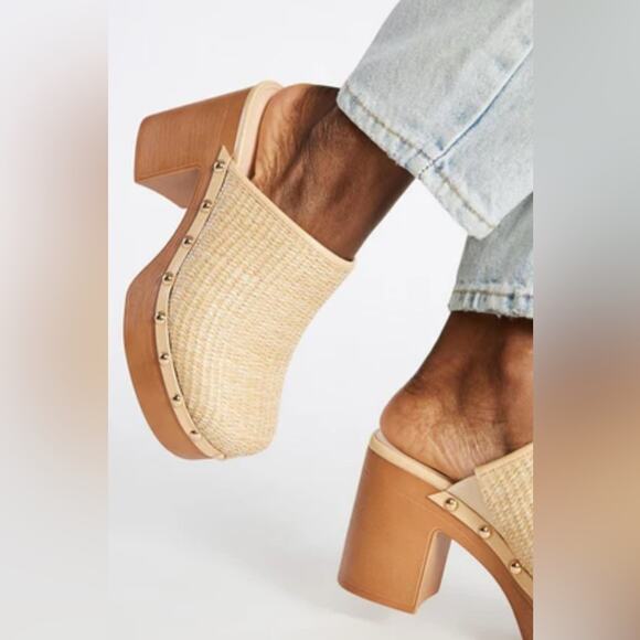 JUSTFAB Penelope Block Heeled Mule size 7.5 - Picture 3 of 11